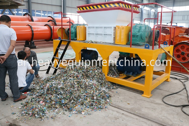 Used Plastic Timber Tire Shredder Machine For Sale